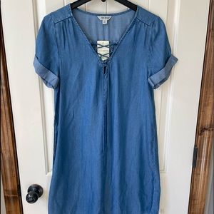 NWT Lucky Brand lightweight chambray dress